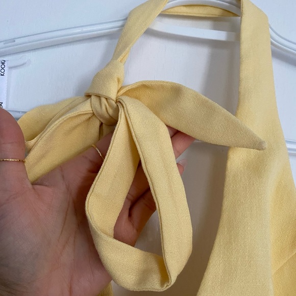 KOOKAI canari yellow halter dress - Picture 2 of 6